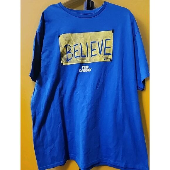 Believe Ted Lasso Tv Show Fan T Shirt XXL 2XL Excellent 100% Cotton - Picture 2 of 5